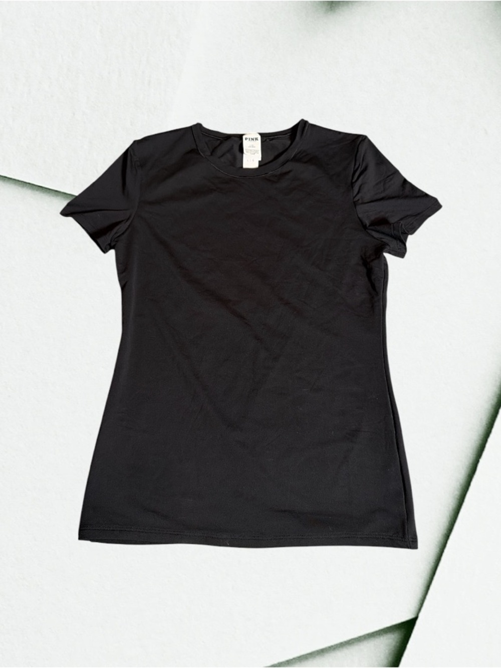 Pink/Victoria Secrets  Sport Women’s Black Active Wear Athletic Tee Size L NWT